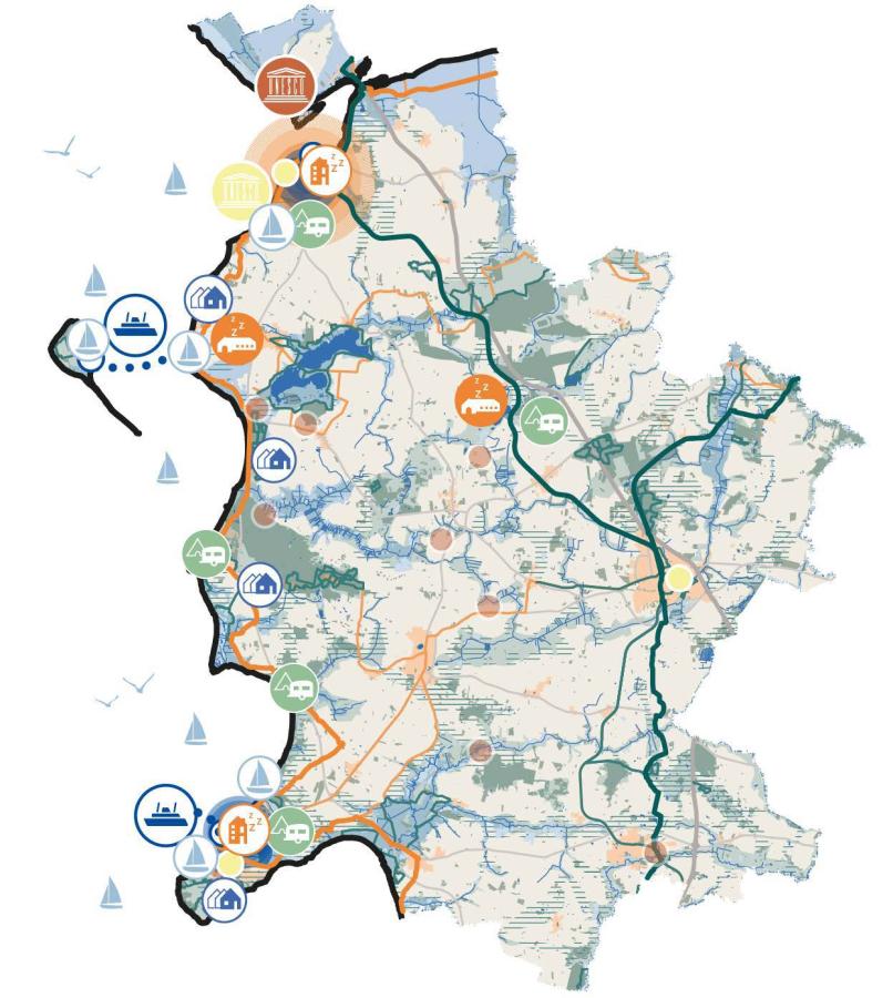 Kort over Kattegatkysten. SFU Kattegatkysten