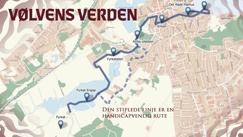 Vølvens Verden - kort, vandring, rute
