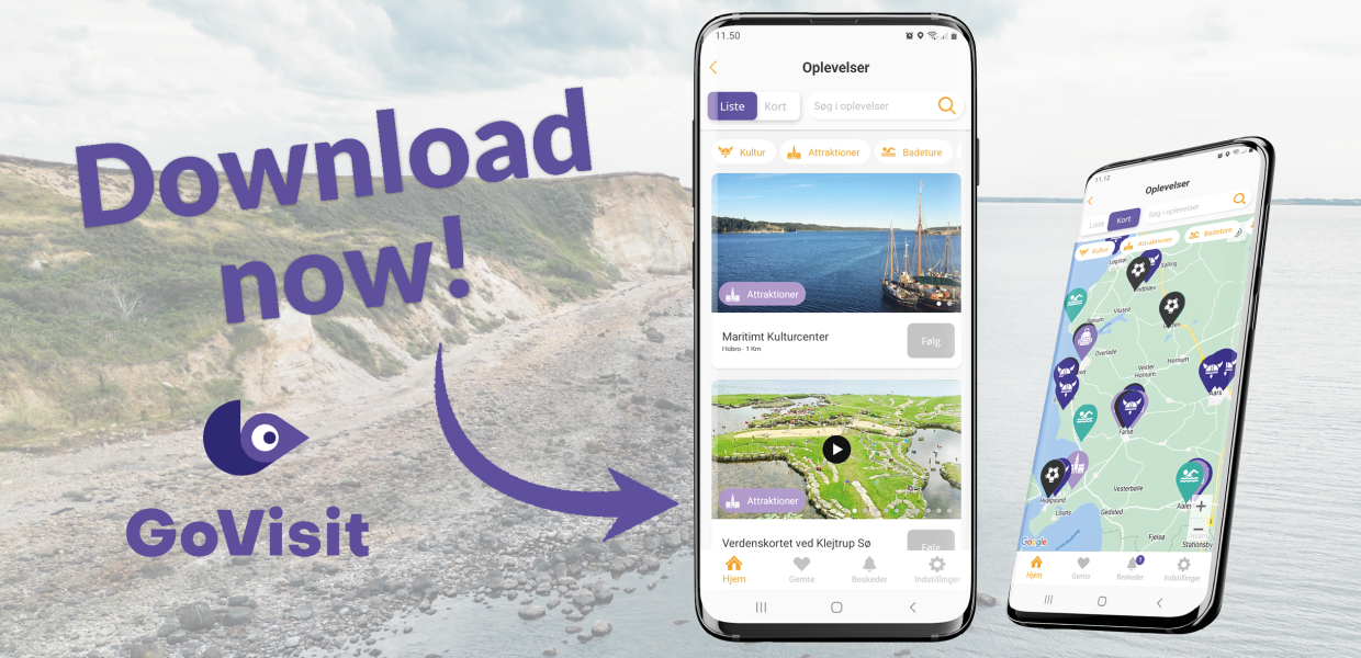 GoVisit App'en - så har du kalender og oplevelser lige ved hånden