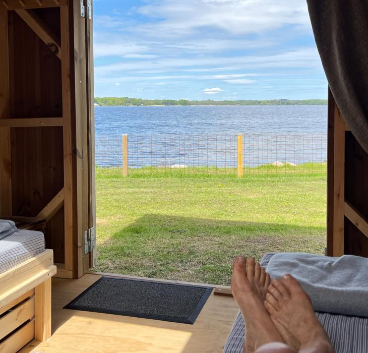 Luksus shelter ved Mariager Camping